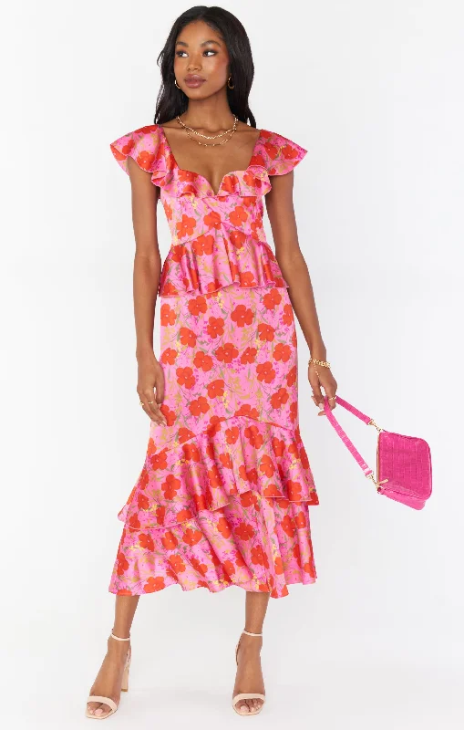 Reese Ruffle Dress ~ Smooch Floral