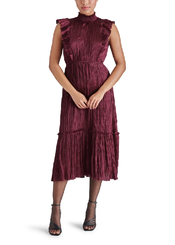 Steve Madden Wednesday Dress-Wine-***FINAL SALE***