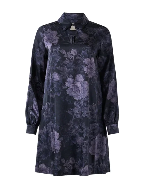 Myagi Indigo Blue Floral Dress