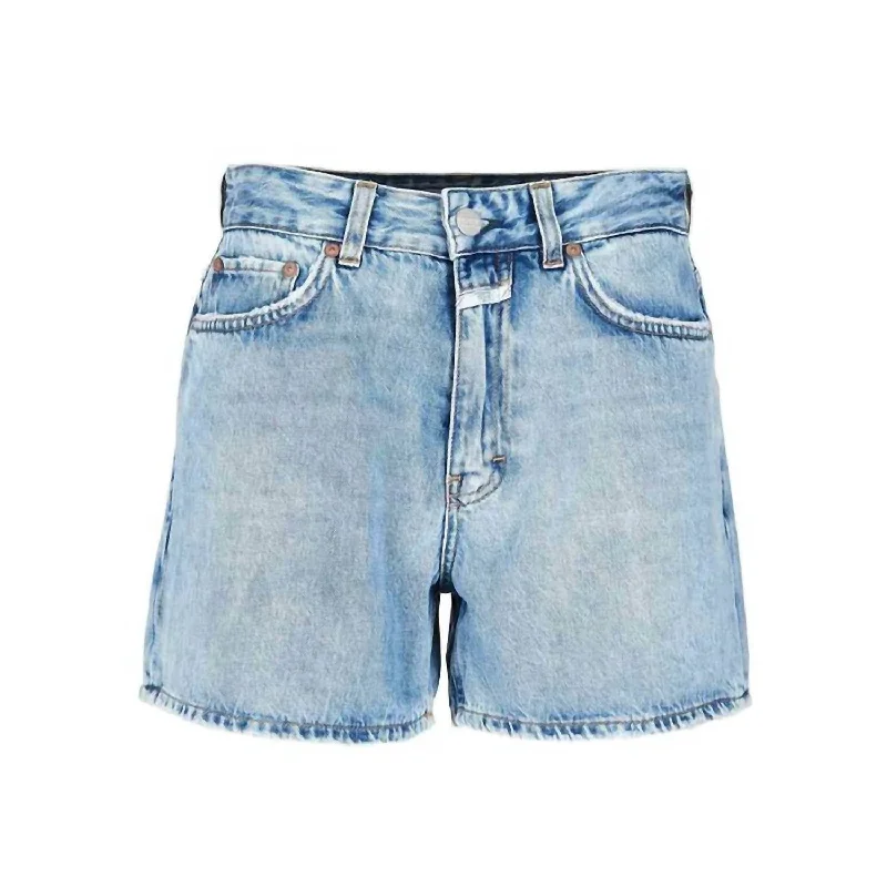 Azra Denim Short In Extreme Light