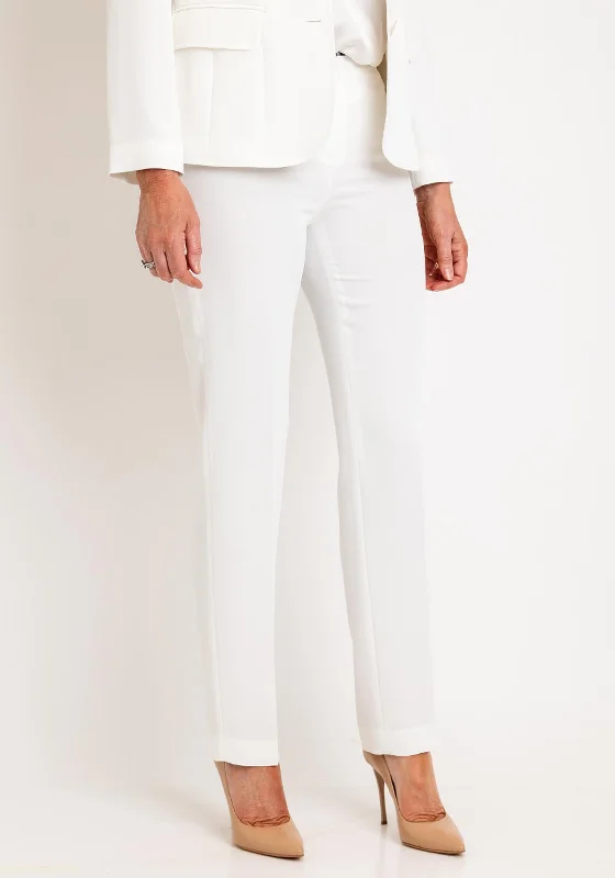 Christina Felix Tailored Straight Leg Trousers, Off White