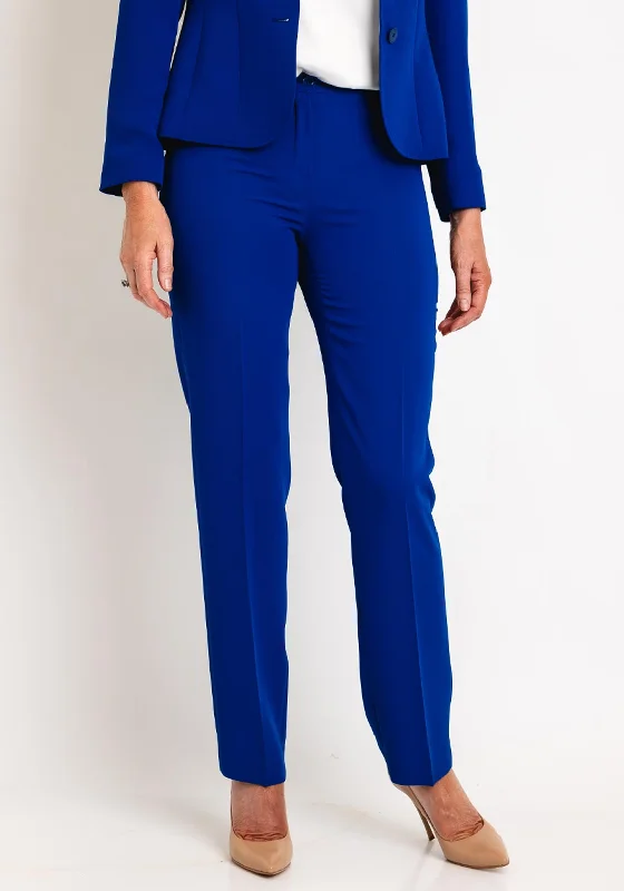 Christina Felix Tailored Straight Leg Trousers, Royal Blue