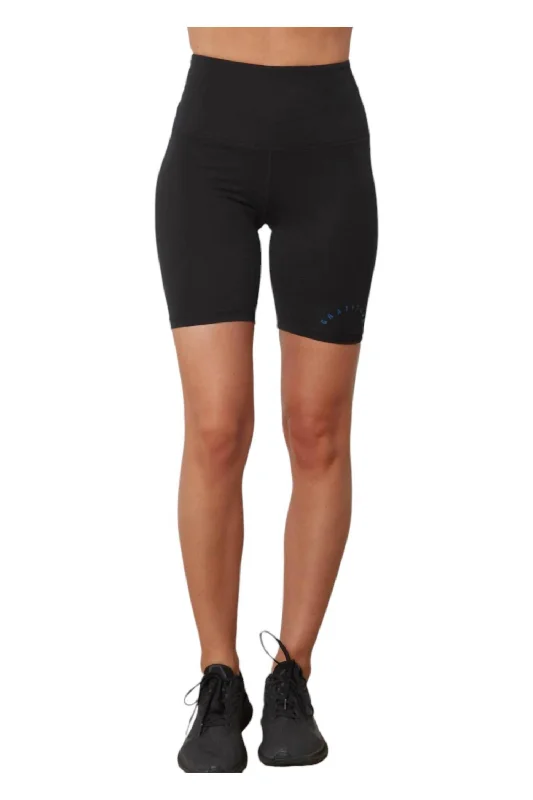 Kaleb Gratitude Biker Short In Black