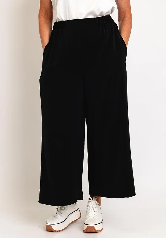 Ever Sassy Wide Leg Culottes, Black