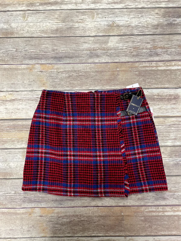 Skirt Mini & Short By Forever 21 In Plaid Pattern, Size: L