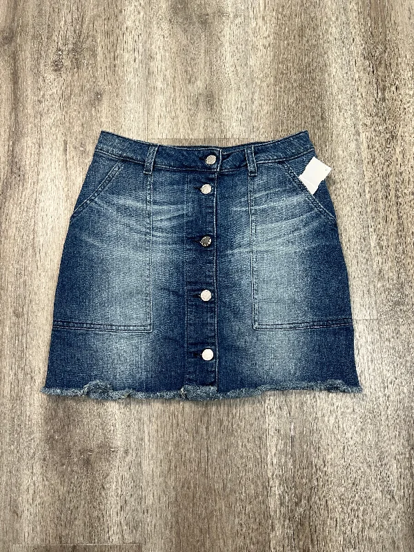 Skirt Mini & Short By Michael By Michael Kors In Blue Denim, Size: Xs