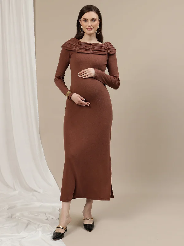 Maternity Ruched Bodycon Dress