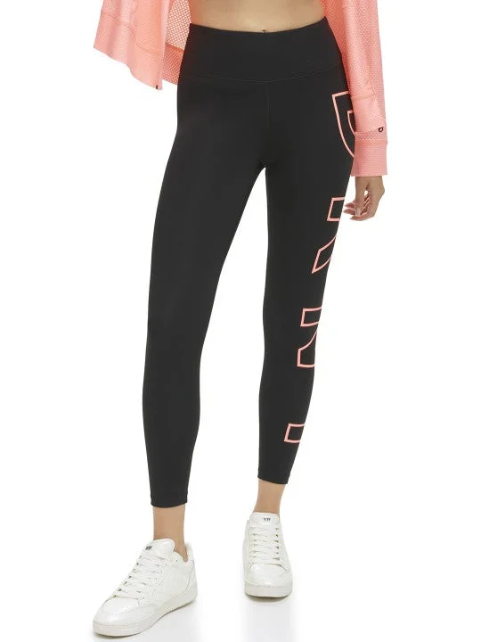 Dkny Women Black Solid Fitted Legging