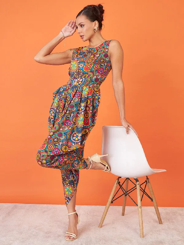 Multicolour Geometric Print