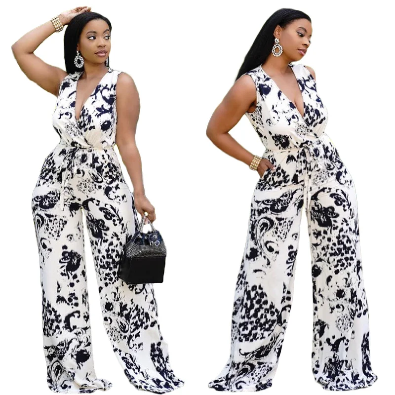 Summer wide leg playsuit utility elegant jumpsuits for women 2022